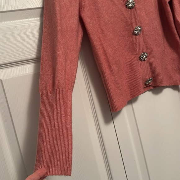 Express medium cardigan with jeweled buttons - Picture 2 of 6